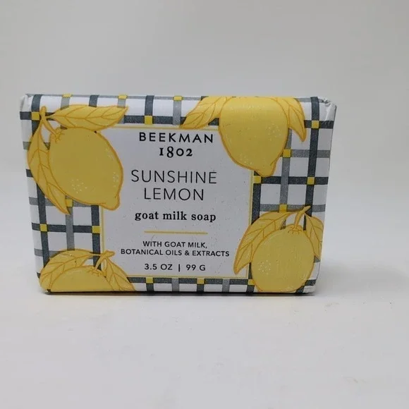 Beekman 1802 Sunshine Lemon (3x) Goat Milk Soap w/ Shea Butter 3.5oz Bar - Picture 2 of 3